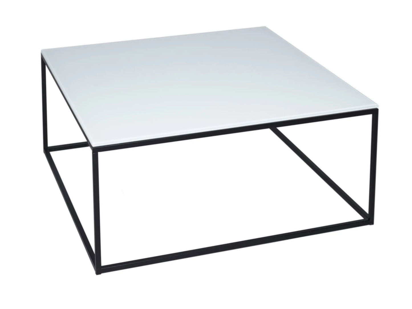 Kensal Square Coffee Table Glass Top & Polished Base